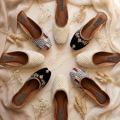 Handcrafted Open Juttis for Women