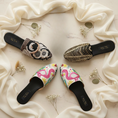 Women’s Handcrafted Mule Flats